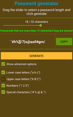 Screenshot of the application How Secure Is My Password? - #3
