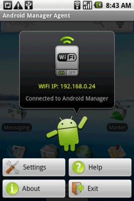 Screenshot of the application Android Sync Manager Agent - #1