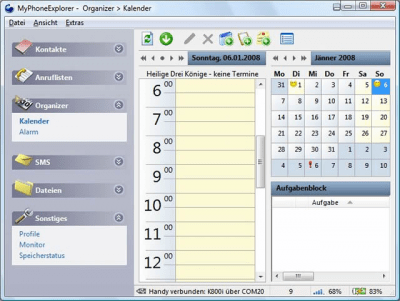 Screenshot of the application MyPhoneExplorer - #3