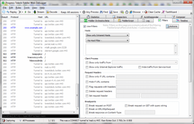 Screenshot of the application Fiddler - #4
