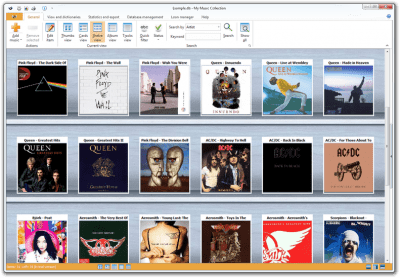 Screenshot of the application My Music Collection - #3