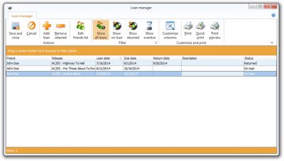 Screenshot of the application My Music Collection - #7