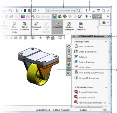 Screenshot of the application SolidWorks - #2