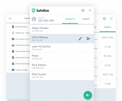 Screenshot of the application SafeBox - #1