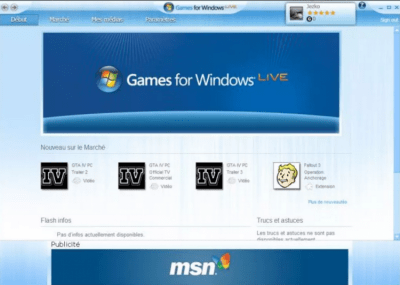 Screenshot of the application Games for Windows Live - #1