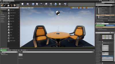 Screenshot of the application Unreal Engine 4 - #1