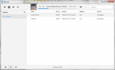 Screenshot of the application Museeks - #3