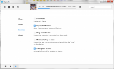 Screenshot of the application Museeks - #4