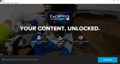 Screenshot of the application GoPro Studio - #1