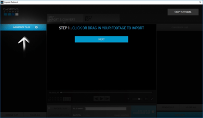 Screenshot of the application GoPro Studio - #2