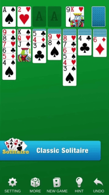 Screenshot of the application Classic Solitaire - #4