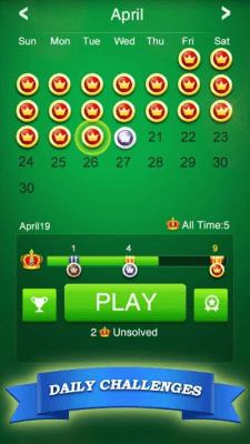 Screenshot of the application Classic Solitaire - #6