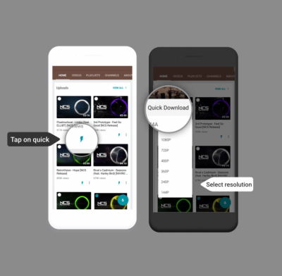Screenshot of the application Videoder - #10