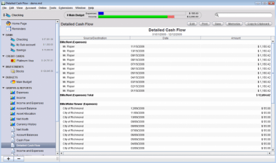 Screenshot of the application Moneydance - #4