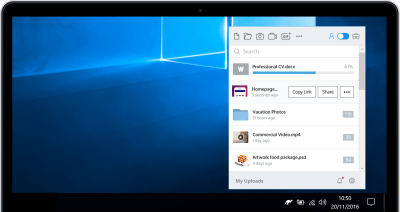 Screenshot of the application Jumpshare - #3