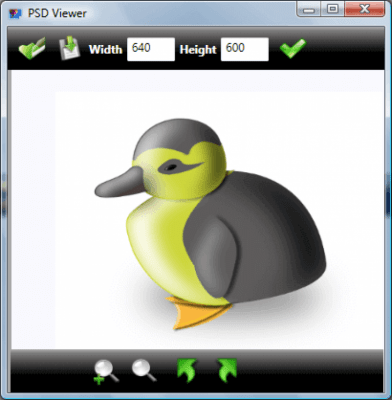 Screenshot of the application PSD Viewer - #1