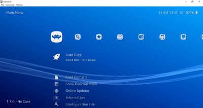 Screenshot of the application RetroArch - #4