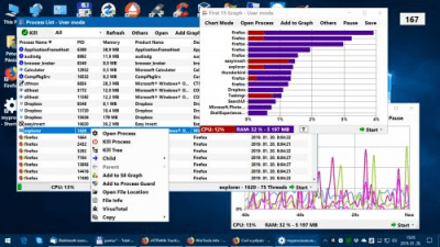 Screenshot of the application myProcesses - #4