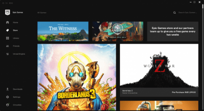 Screenshot of the application Epic Games Launcher - #2