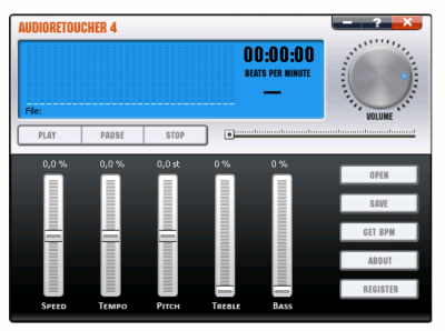 Screenshot of the application AudioRetoucher - #1