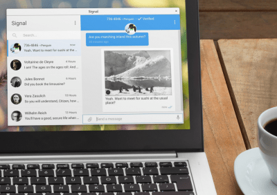 Screenshot of the application Signal Desktop - #1
