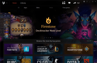 Screenshot of the application Overwolf - #7