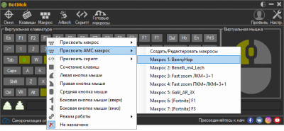 Screenshot of the application BotMek - #3