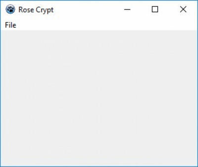 Screenshot of the application Rose Crypt - #1