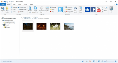 Screenshot of the application Windows Photo Gallery - #3