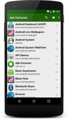 Screenshot of the application Apk Extractor - #1