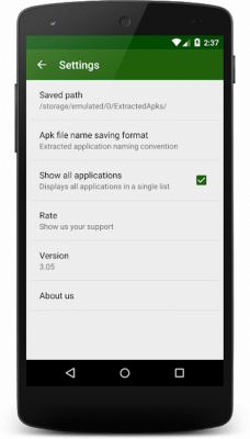 Screenshot of the application Apk Extractor - #2