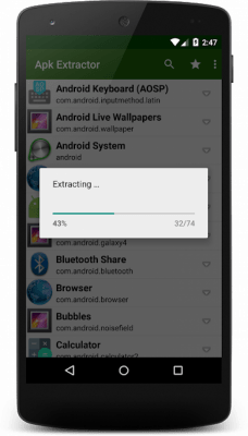 Screenshot of the application Apk Extractor - #4