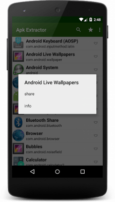 Screenshot of the application Apk Extractor - #5