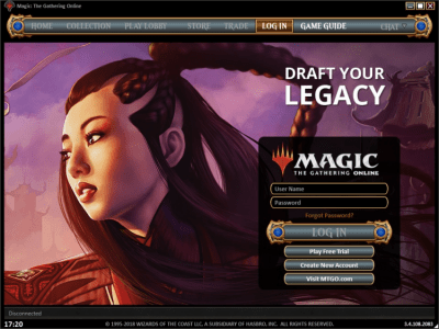 Screenshot of the application Magic: The Gathering Online - #1