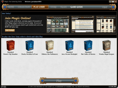 Screenshot of the application Magic: The Gathering Online - #2
