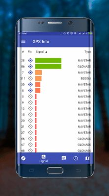 Screenshot of the application GPS info (plus BeiDou GLONASS) - #3