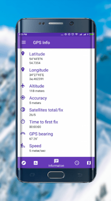 Screenshot of the application GPS info (plus BeiDou GLONASS) - #4