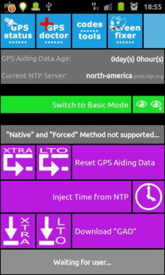 Screenshot of the application GPS Aids - #4