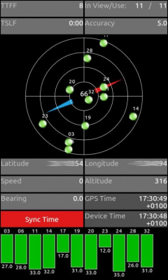 Screenshot of the application GPS Aids - #5