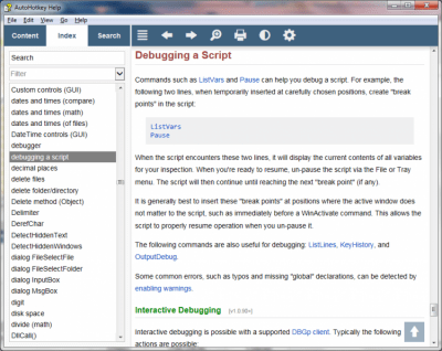 Screenshot of the application AutoHotkey - #4