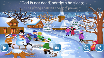 Screenshot of the application Christmas Songs - #6