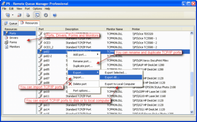 Screenshot of the application Remote Queue Manager Professional - #2