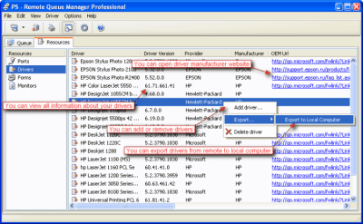 Screenshot of the application Remote Queue Manager Professional - #3