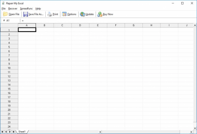 Screenshot of the application Repair My Excel - #2