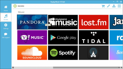 Screenshot of the application Replay Music - #2