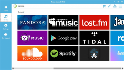 Screenshot of the application Replay Music - #3
