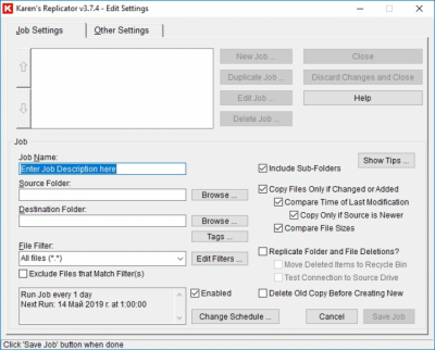 Screenshot of the application Replicator - #5
