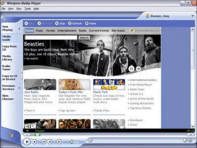 Screenshot of the application Windows Media Player 9 - #2