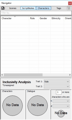 Screenshot of the application Final Draft - #3
