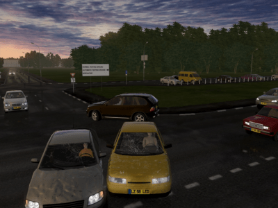 Screenshot of the application City Car Driving. Home Edition - #5